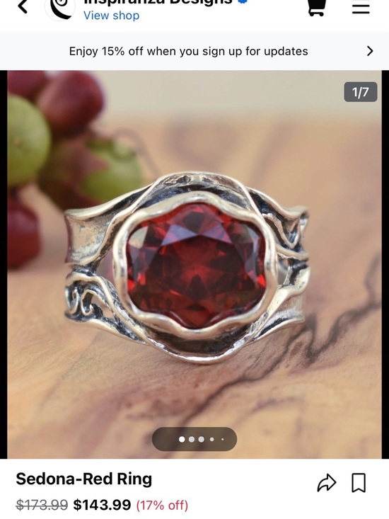 inspiranza Jewelry - Inspiranza red ring